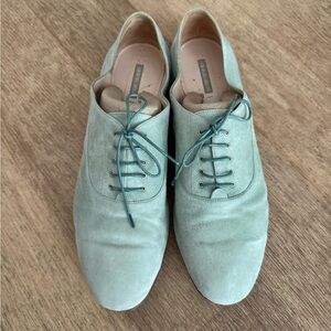 Giorgio Armani Women’s Mint Green Lace-Up Shoes
